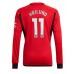 Tanie Strój piłkarski Manchester United Rasmus Hojlund #11 Koszulka Podstawowej 2023-24 Długie Rękawy